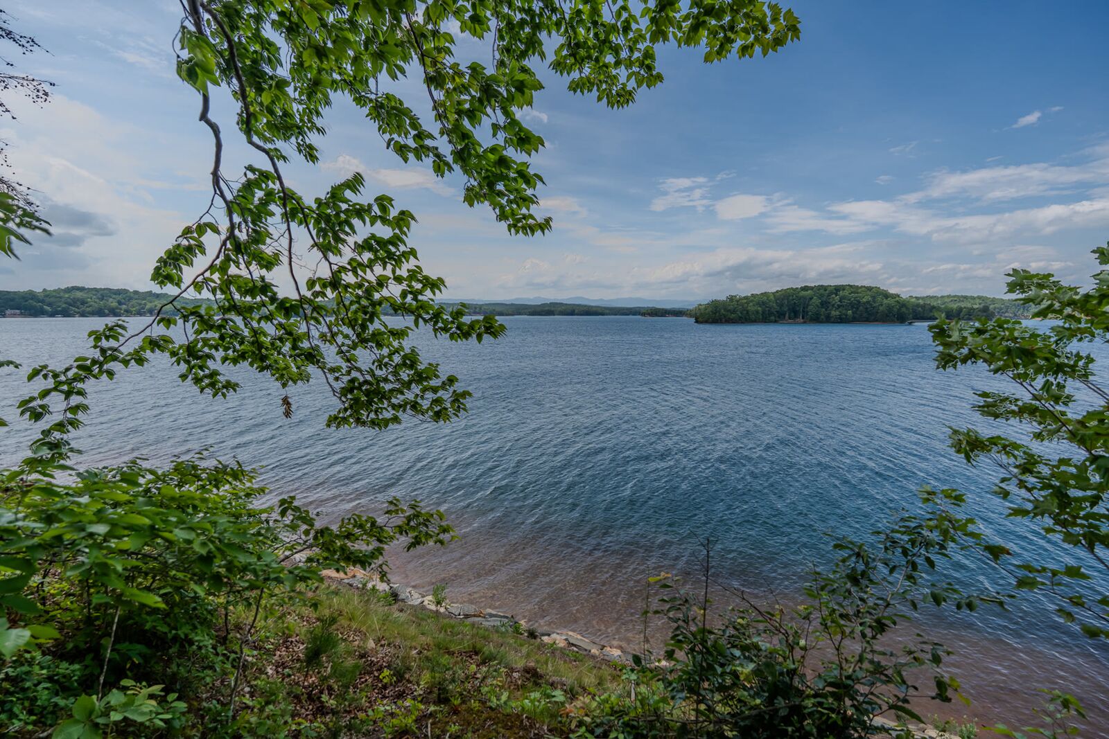 Lake views from the homesite