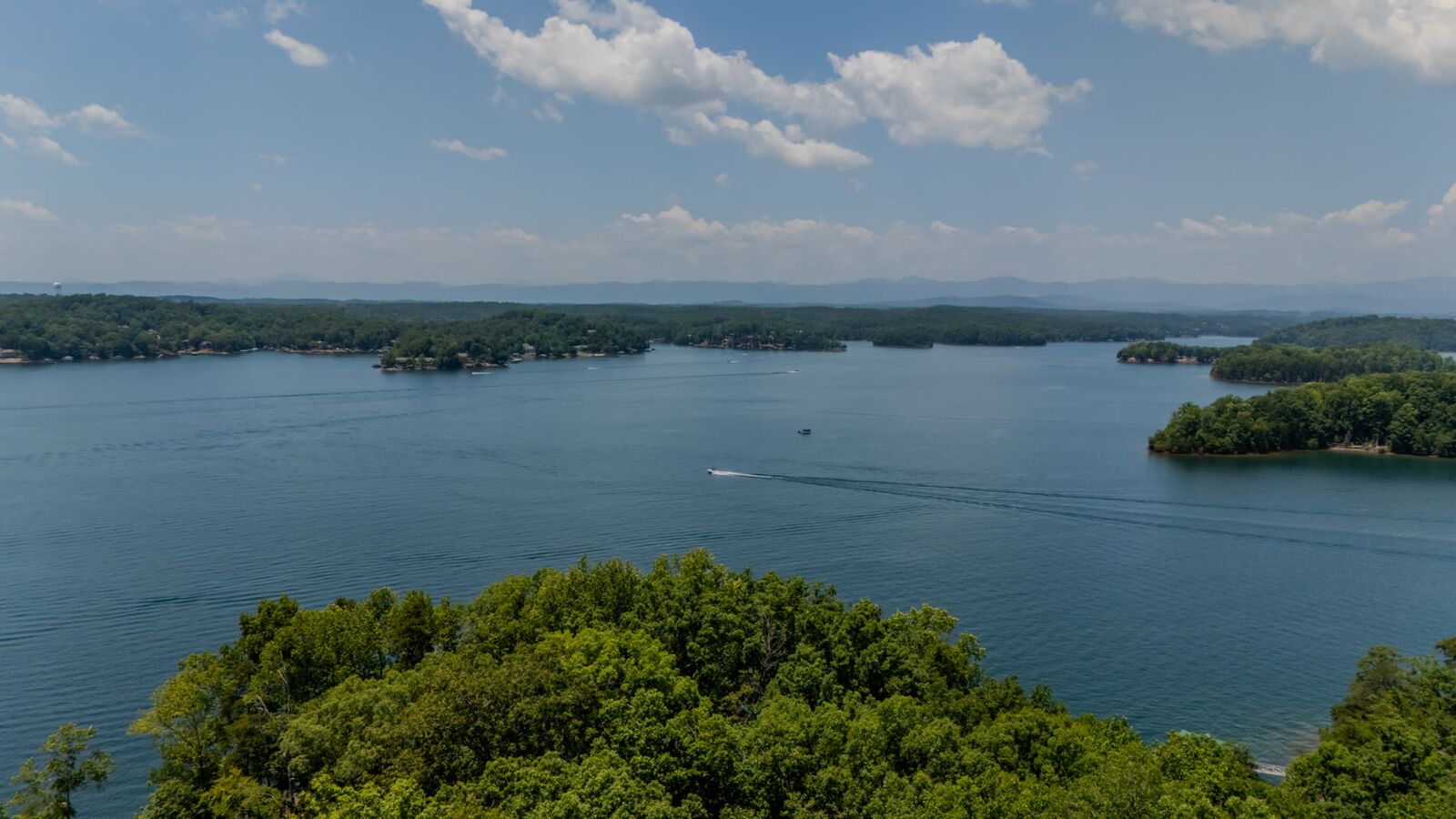 Open water off the point