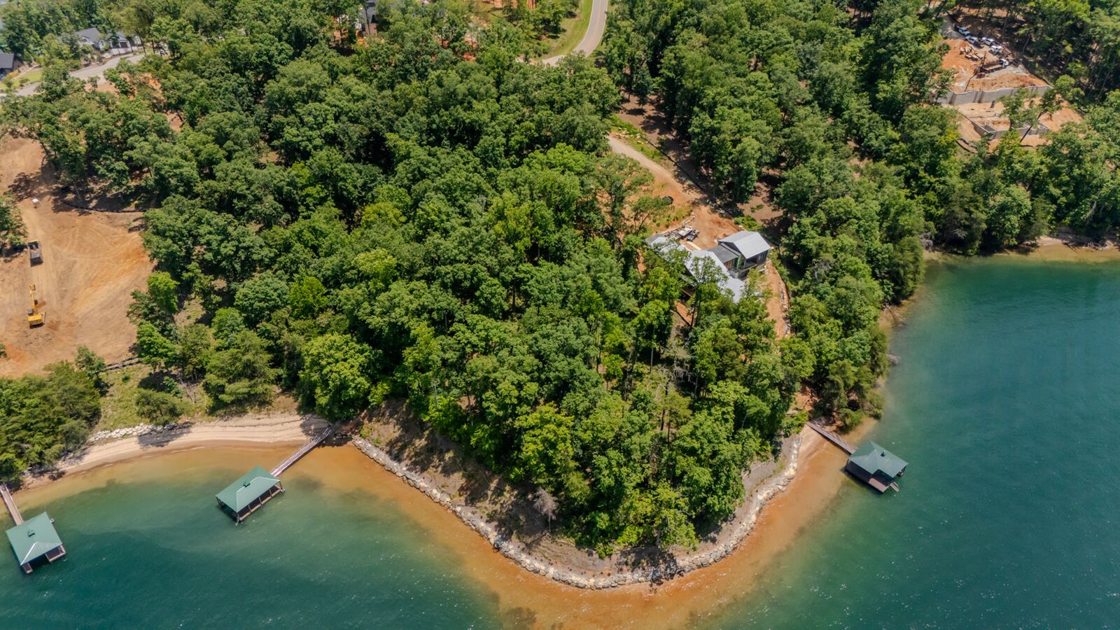 The shoreline from above