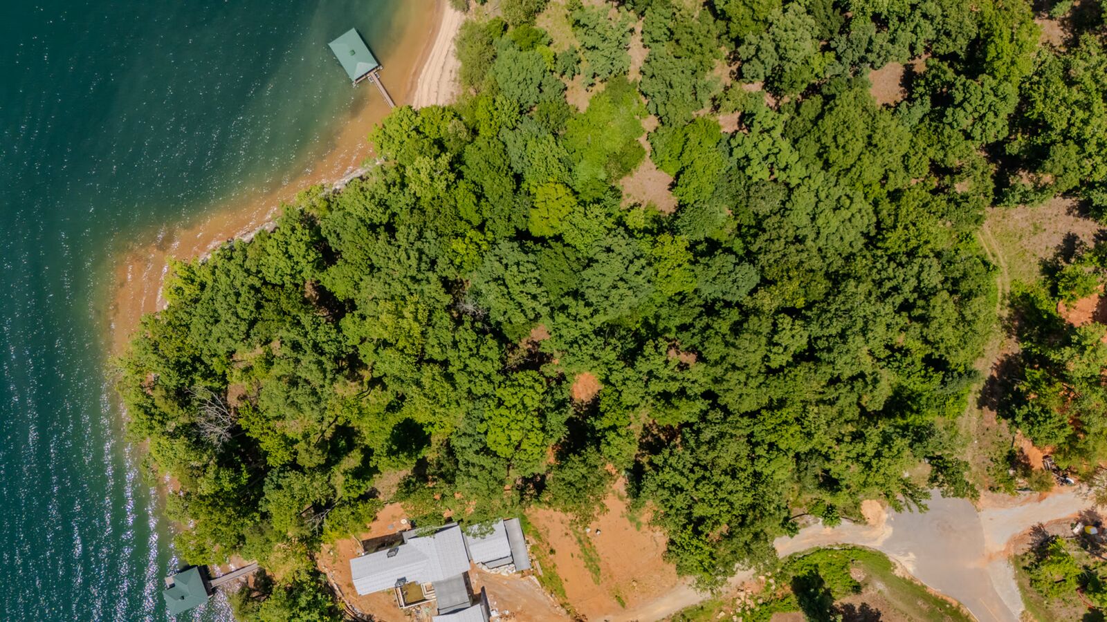 The homesite from directly above