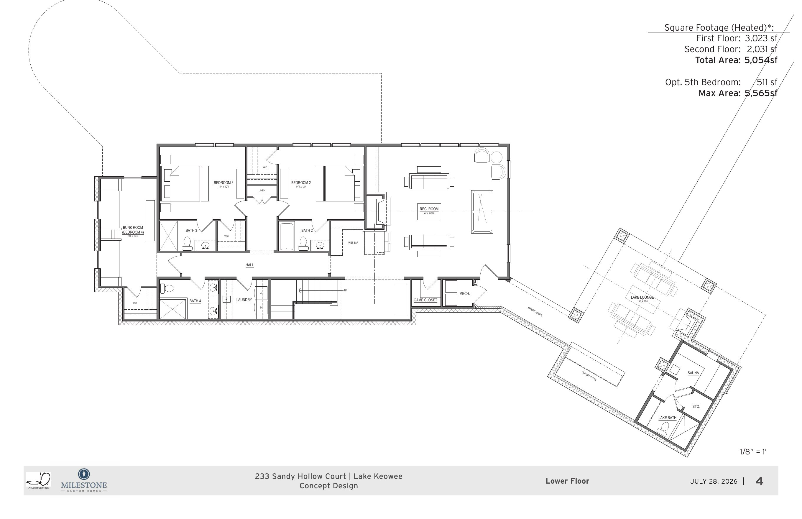 Lower floor plan